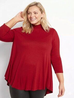 Lane Bryant Mock-Neck Max Swing Tunic 14/16